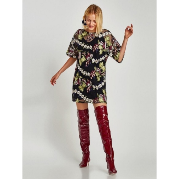 Zara embroidered tulle dress - Picture 2 of 6